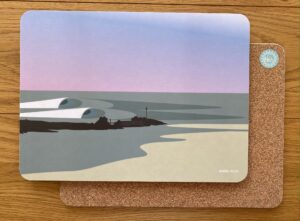 barrel rock placemat