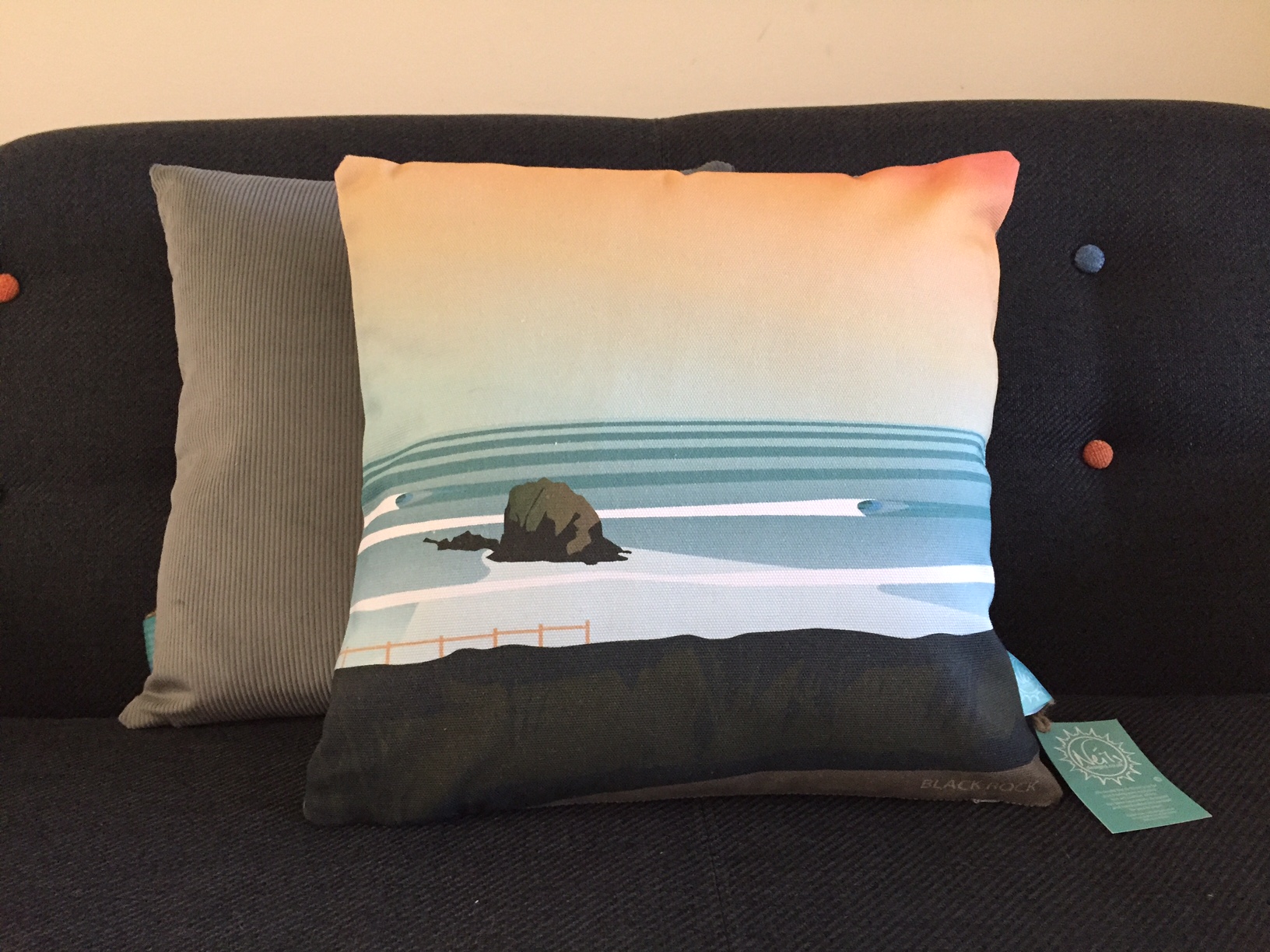 Black Rock, Widemouth cushion cover
