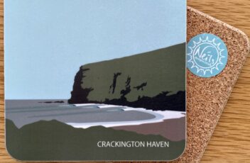 Crackington Haven blue coaster