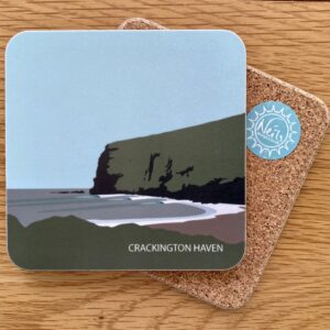 Crackington Haven blue coaster