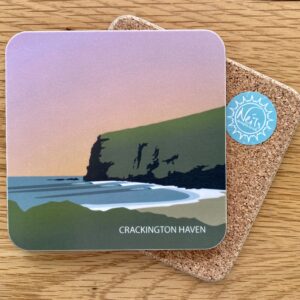 Crackington Haven sunset coaster