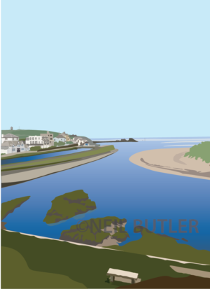 Bude canal portrait card
