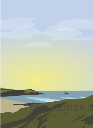 Bude summerleaze portrait card