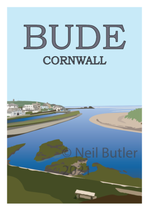 Bude Canal print