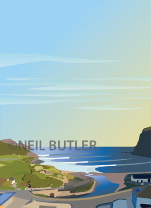Crackington Haven morning portrait card