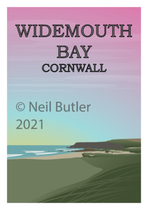 Widemouth bay print