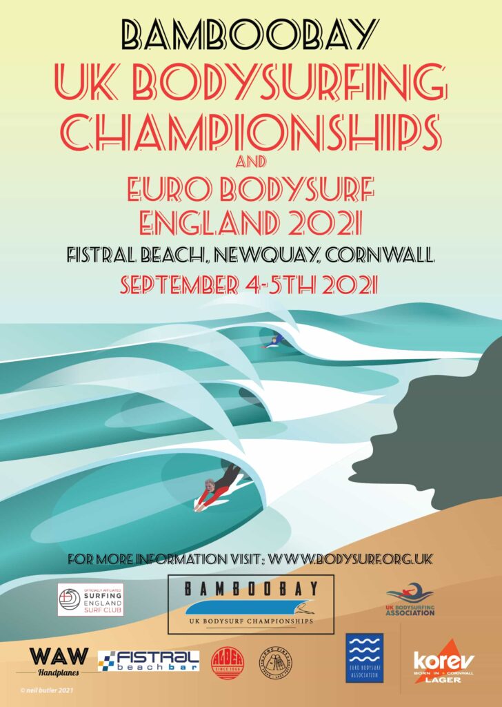 UK Bodysurfing Championships Poster Design