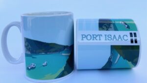 Port Isaac harbour mug