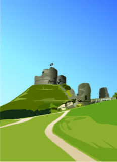 Launceston castle card