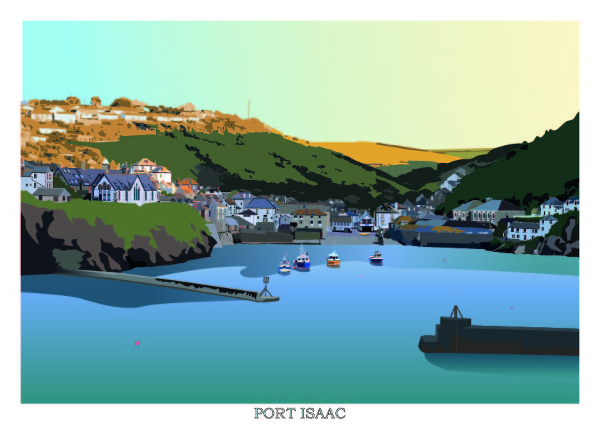 port isaac vista landscape