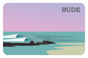 Bude Barrel rock Fridge Magnet