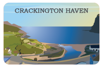 Crackington Haven morning Fridge Magnet