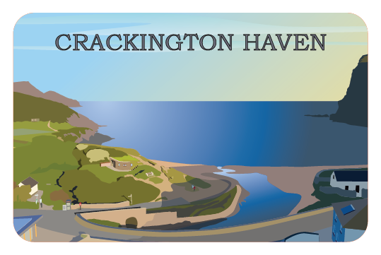 Crackington Haven morning Fridge Magnet