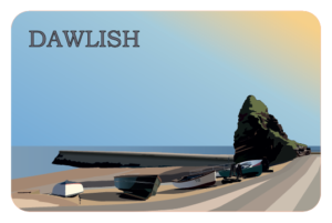 Dawlish boats Fridge Magnet