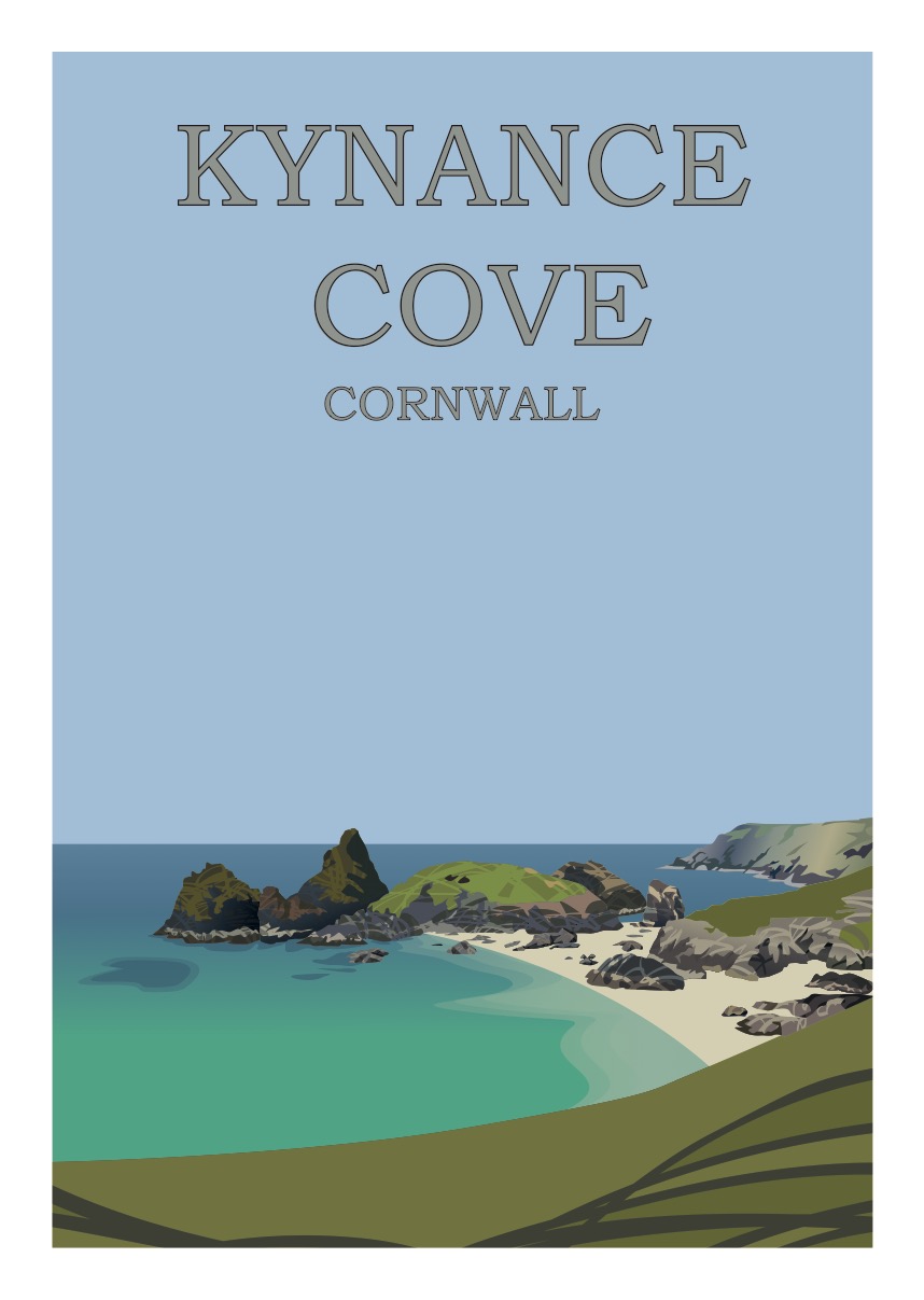 Kynance cove print