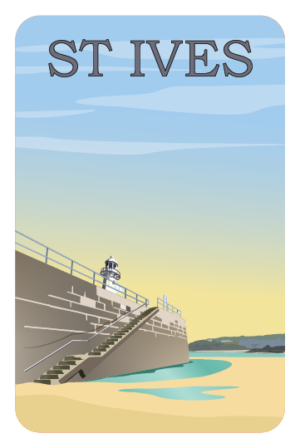 st ives smeatons pier fridge Magnet