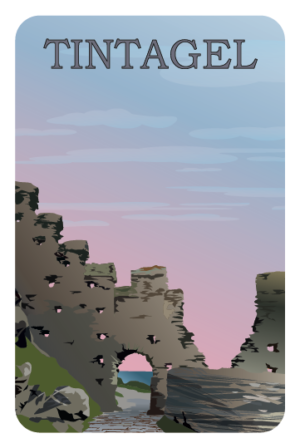 tintagel castle fridge Magnet