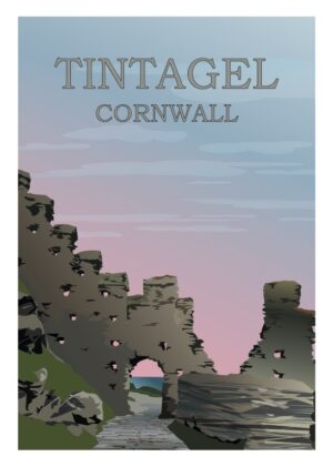 tintagel castle print