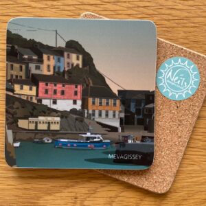 Mevagissey cottages coaster