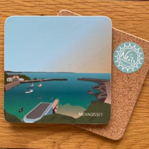 Mevagissey aquarium coaster