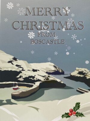 Boscastle Christmas card silver